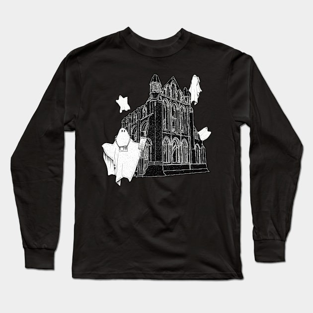 Tourist Ghosts At Whitby Abbey Long Sleeve T-Shirt by TGSC